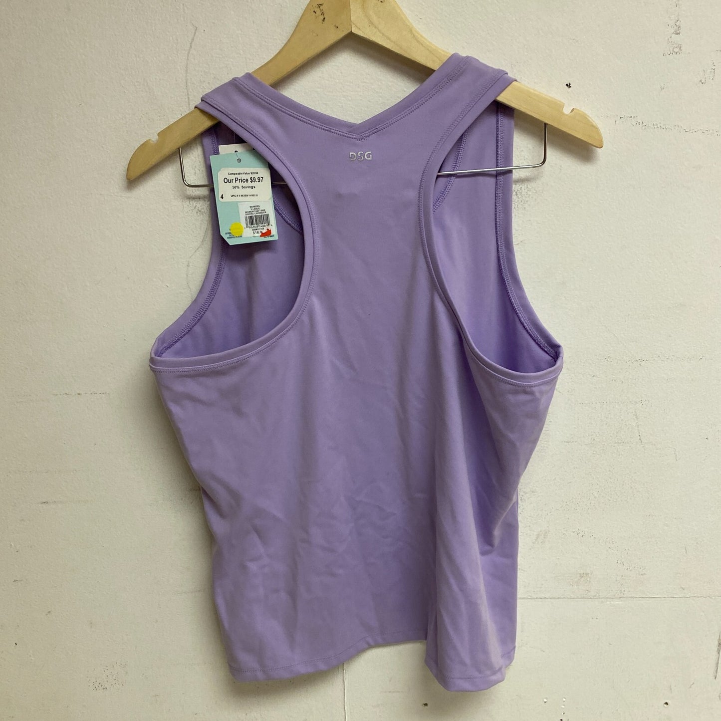 DSG Women's Momentum Cute Scoop Neck Tank Top Digital Lavender DAW22303 New