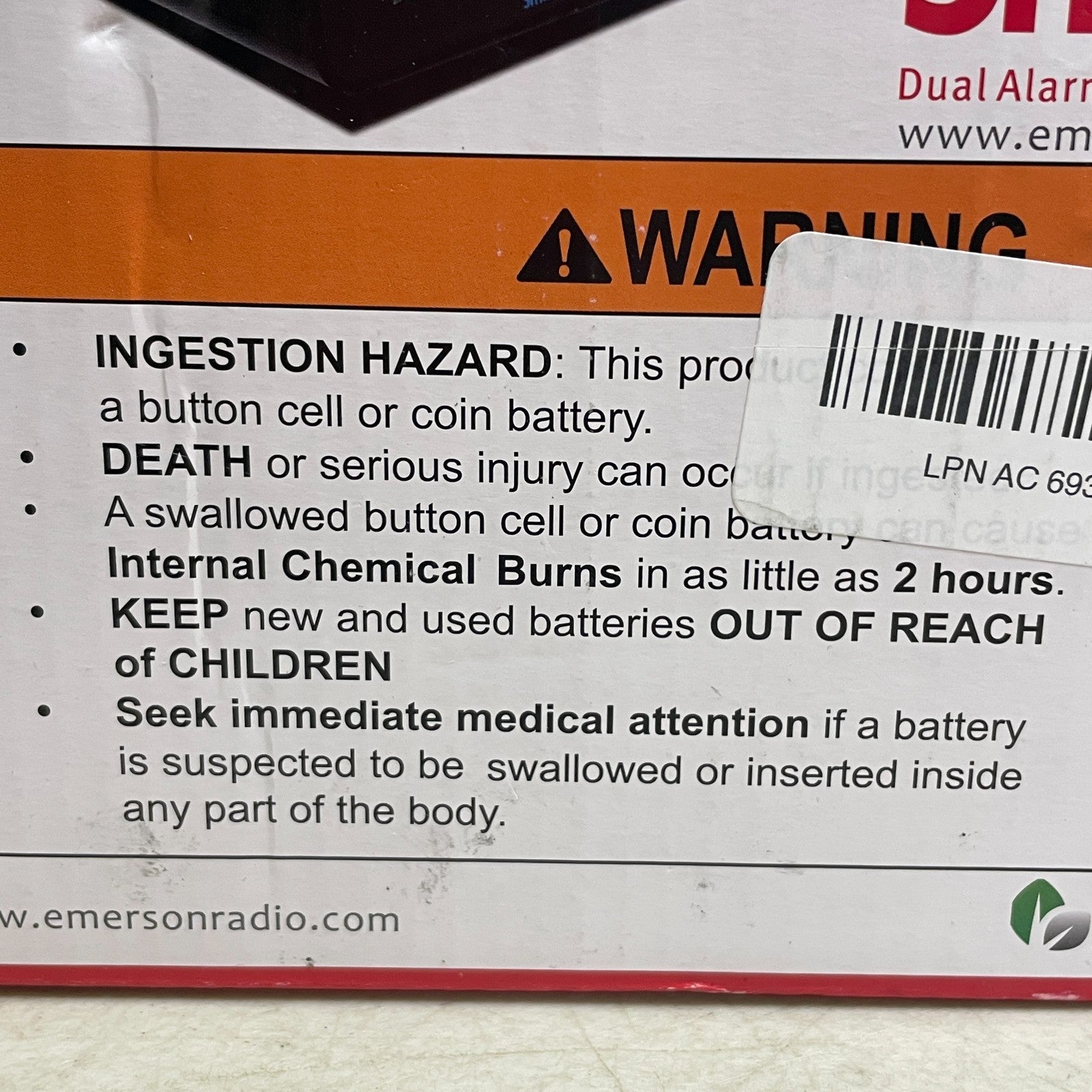 Emerson SmartSet CKS1900 Dual Alarm Clock Radio AM/FM Dimmer 0.9" LED Display