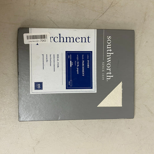 Southworth Ivory Parchment Paper 24 Lb 100 Sheets 8.5x11in