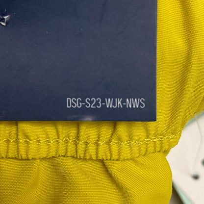 DSG Women's 3 in Notched Woven Shorts Grounded Yellow Solid Summer DAW13108