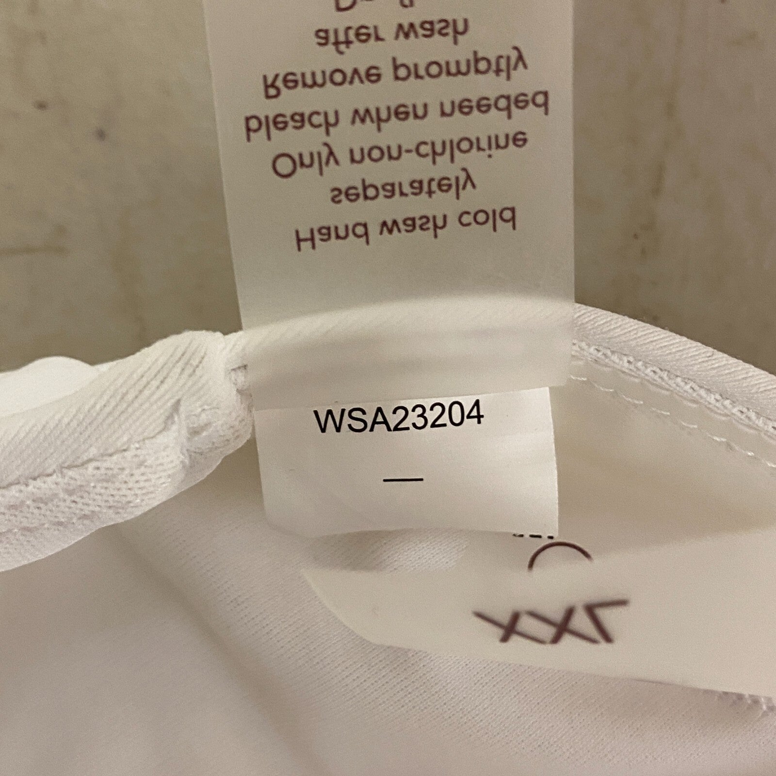 Calia Women's Swim Runched Front Cross Top Pure White WSA23204 Brand New!