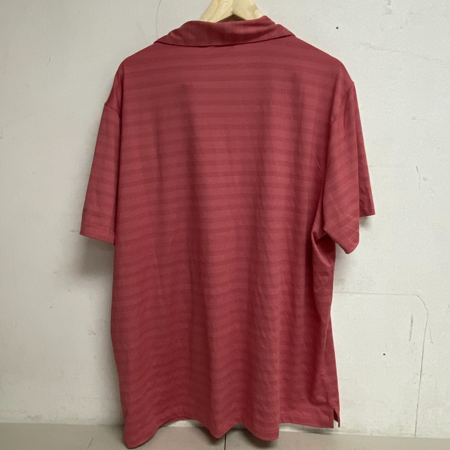 Walter Hagen P11 Fine Line Textured Stripe Polo Dark Coral / Darker Coral