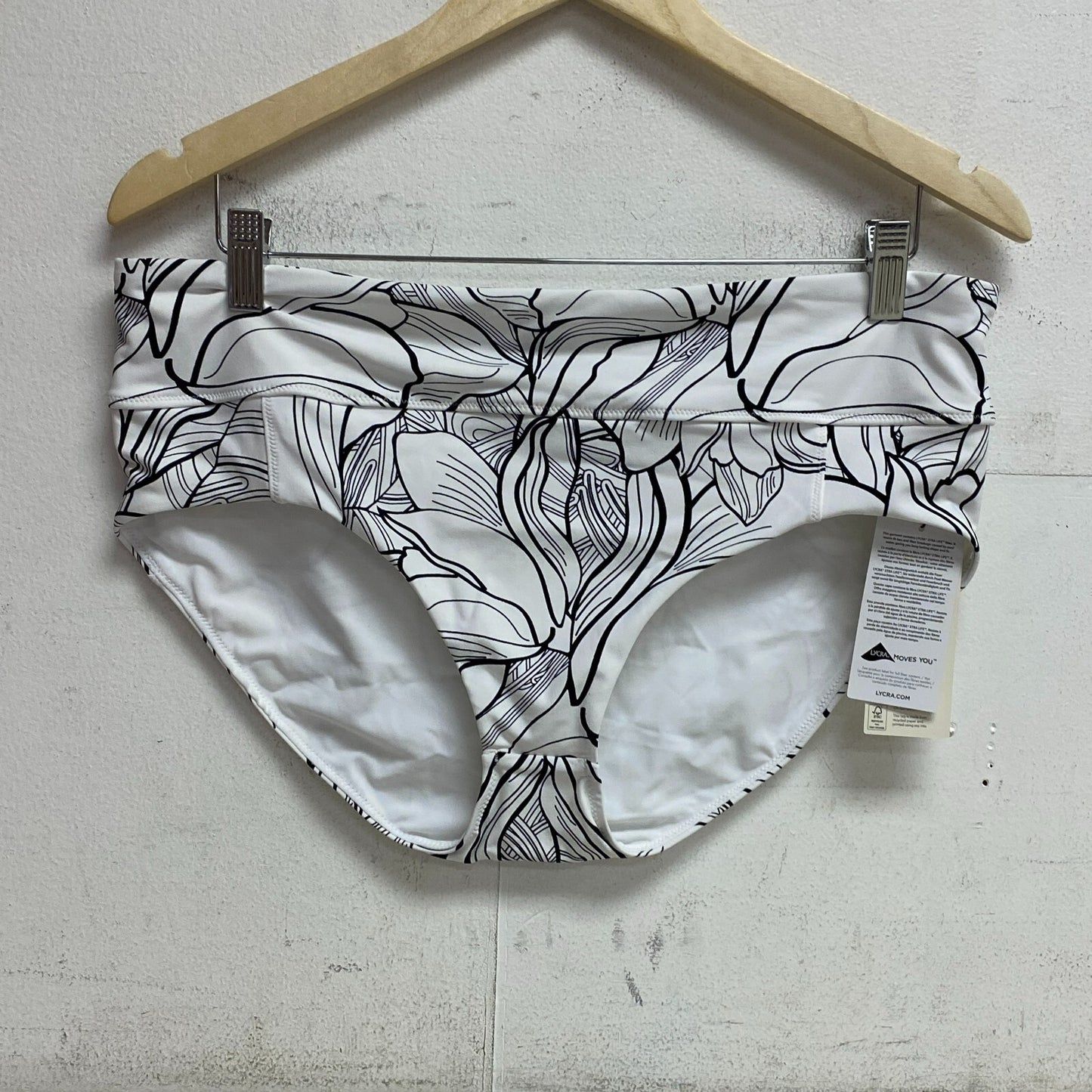 Calia Women Mid Rise Swim BoyShort Pure White Multi Boy Shorts WSA23500PRT