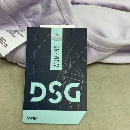 DSG Women's Rexi Swim Bralette Top Halter Straps Blooming Lilac DSW2981 New