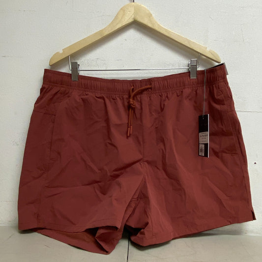 VRST Men's 5'' Everyday Relaxed Fit Short For Extra Comfort Brick Rust MAX100415