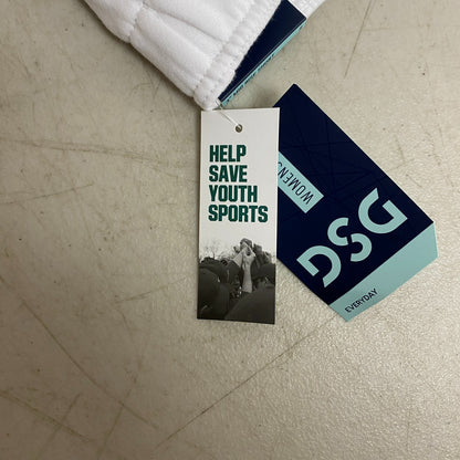 DSG Women's Boyfriend Fleece Shorts Pure White Solid DAW11431Z