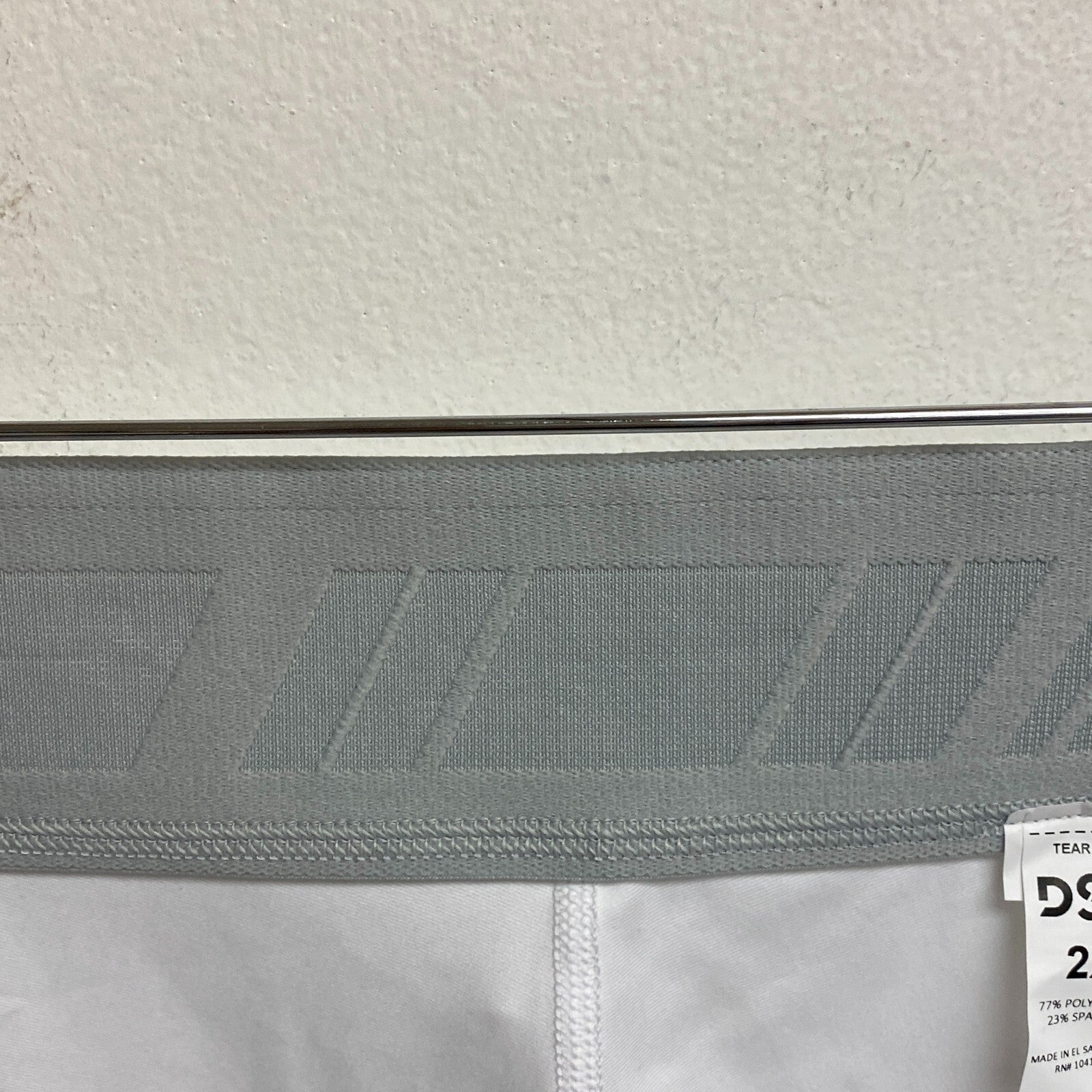 DSG Women's 5" Compression Short Pure White Solid Athletic Compressi DAW21500WP