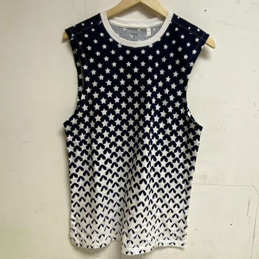 DSG Men's Americana Muscle Tank Uni Navy Star Ombre Sleeveless DAM13116PRT