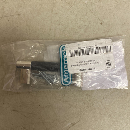 Signature Hardware 3" Jerico Cabinet Pull - Polished Nickel/Black Bronze