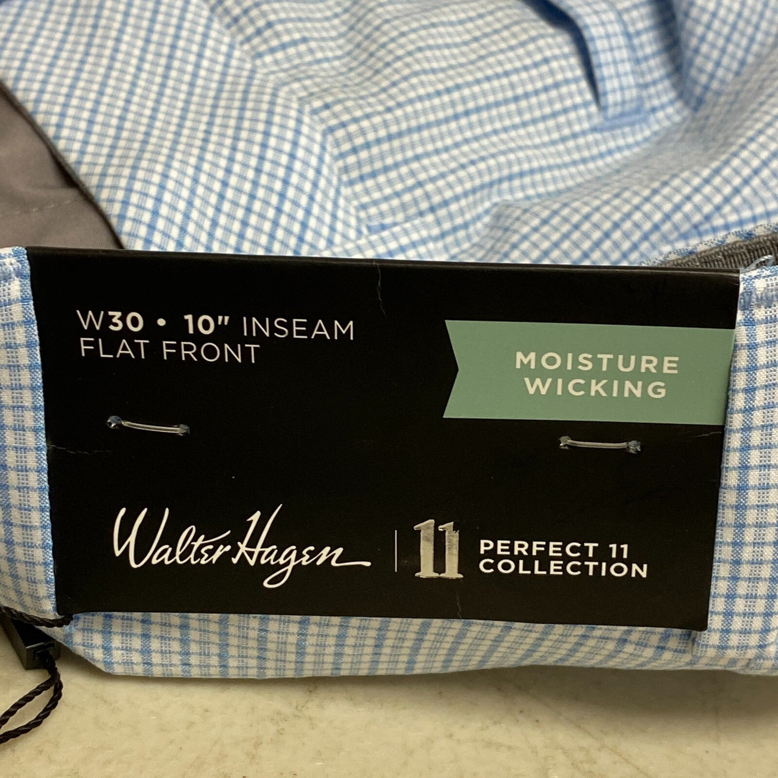 Walter Hagan 10 in P11 SeerSucker Short Daybreak Blue Summer Stylish MGA14180