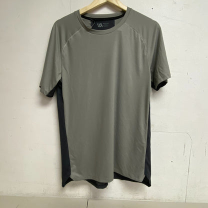 VRST Mens Run Tee Silver Shadow/ Graphic CHR Short Sleeve Crew Neck MAX200321