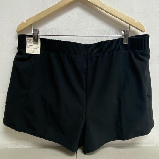 Calia Women's 3" Swift Performance Relaxed Woven Silhouette Short Pure Black