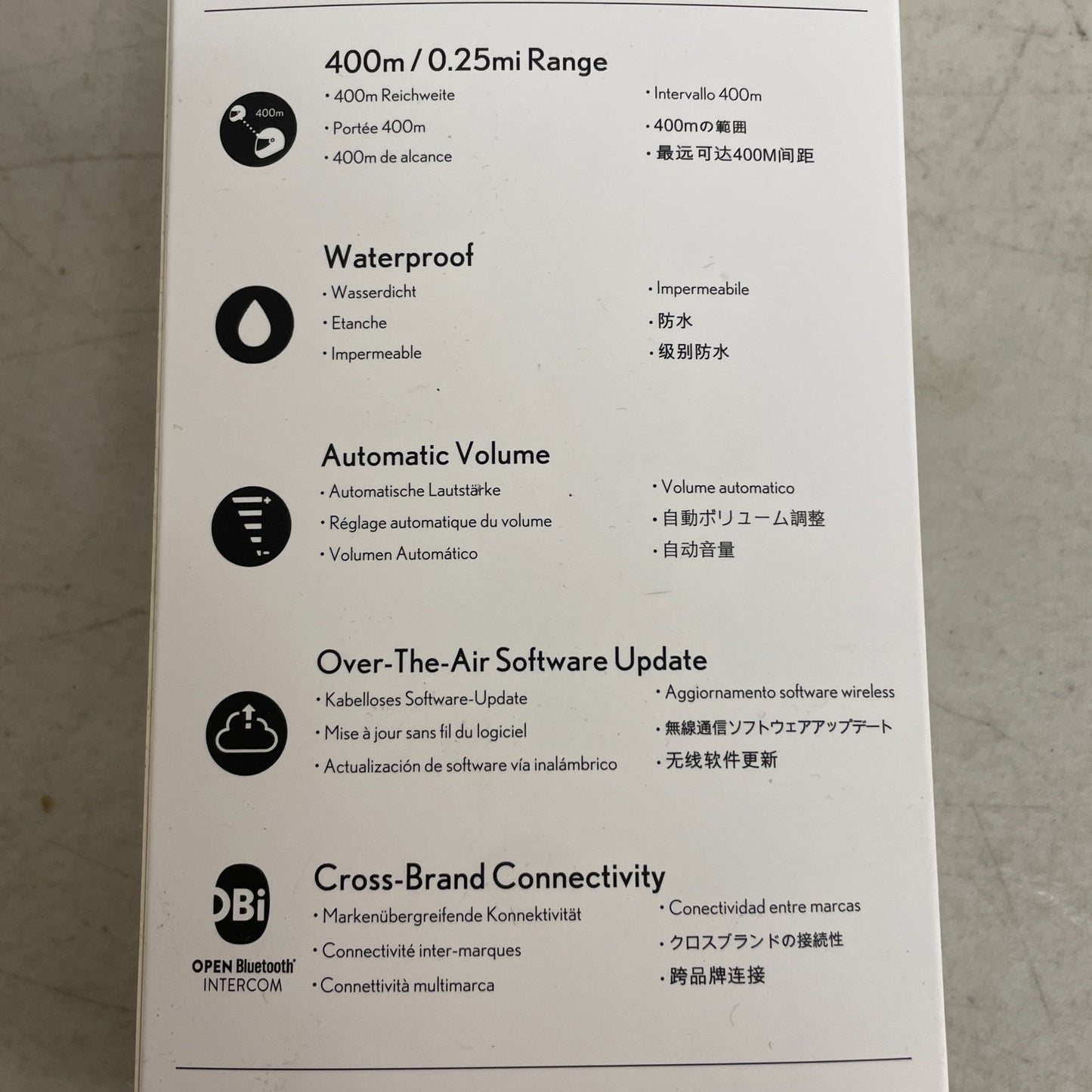 Cardo Spirit Single Bluetooth Motorcycle Intercom IP65 Waterproof SPRT0001