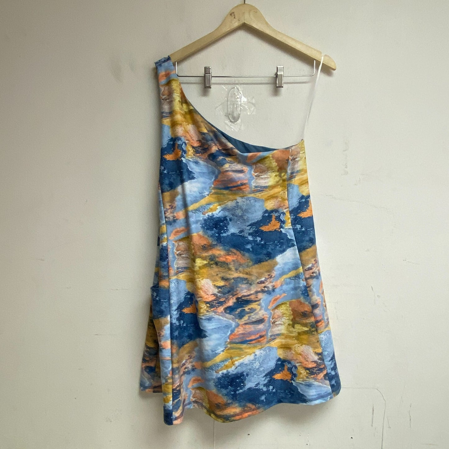 DSG Twitch + Allison Womens One Shoulder Dress Crater Lake Multi BOSSW13328PRT