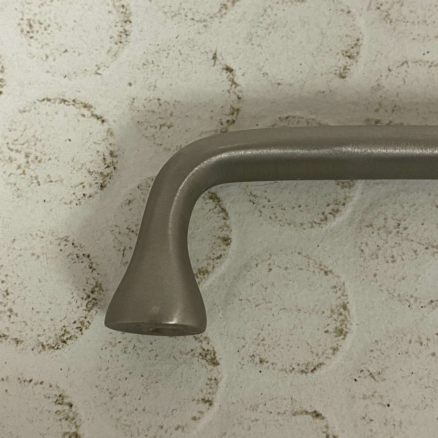 Signature Hardware 5-1/8" Orvin brass cabinet pull - brushed nickel SH551072BN