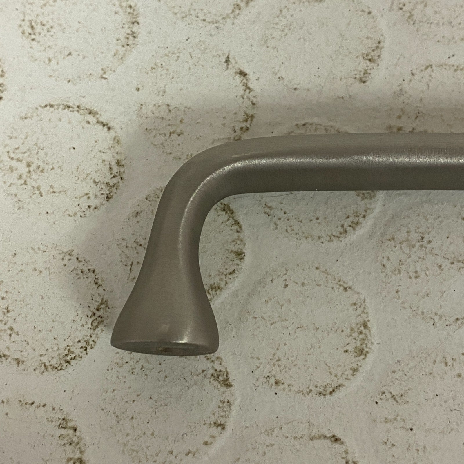 Signature Hardware 5-1/8" Orvin brass cabinet pull - brushed nickel SH551072BN