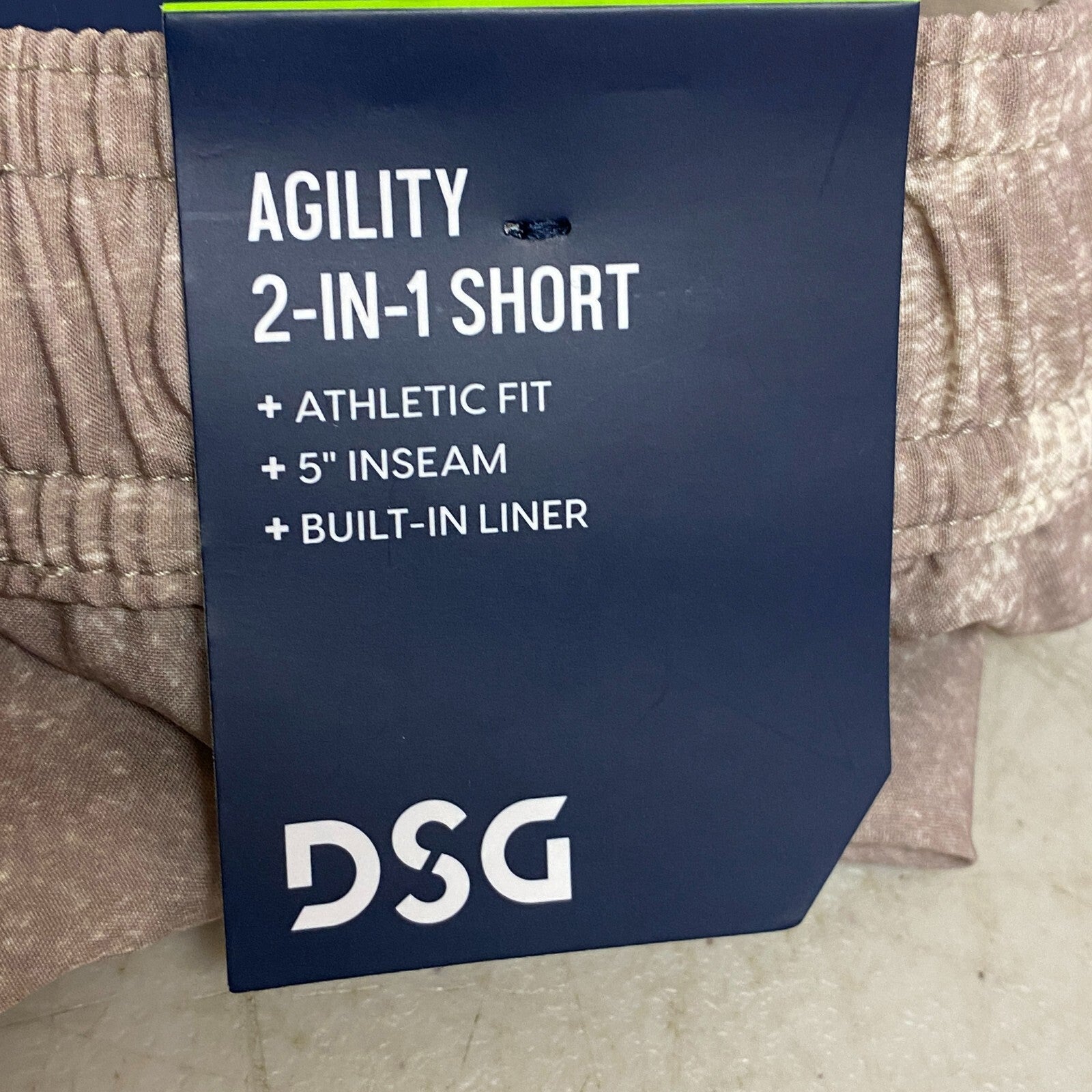 DSG Men's 5 in Agility 2-in-1  Shorts Psychedelic Water Athletic DAM13107PRT