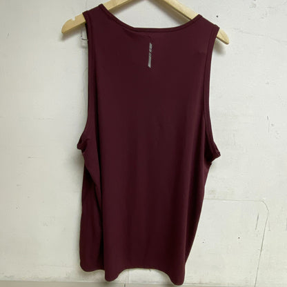 DSG Men's Run Tank Team Burgundy Solid Sleeveless Running DAM22206