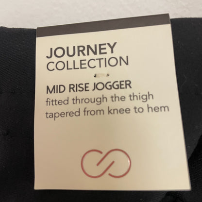 Calia Womenâs TrueLight Mid Rise Cargo Jogger Pants Pure Black WAX12189WP