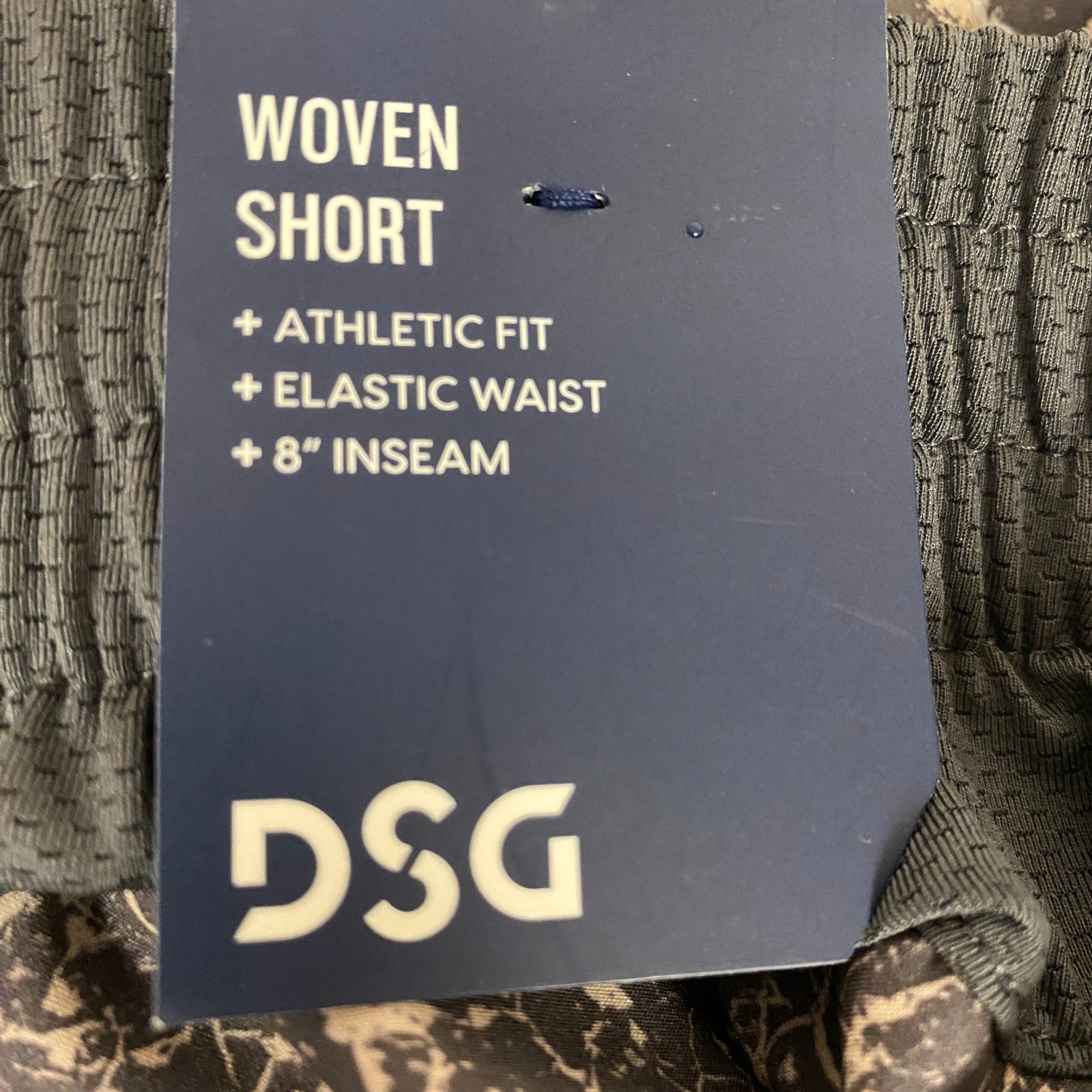 DSG 8" Agility Training Athletic Fit Woven Shorts Lavascape Asphalt/Cobbles NWT