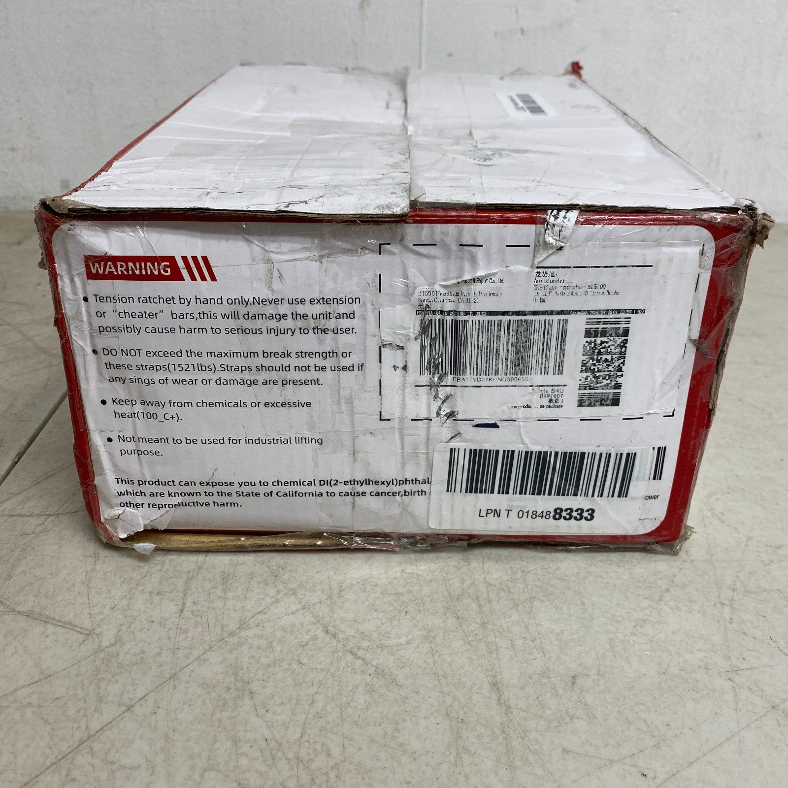 Autofonder Wheel Chock 4-Pack w/ 2x9ft E-Track Tie-Down Kit 4500lb