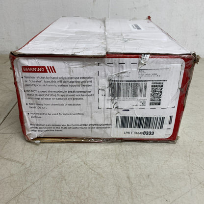 Autofonder Wheel Chock 4-Pack w/ 2x9ft E-Track Tie-Down Kit 4500lb