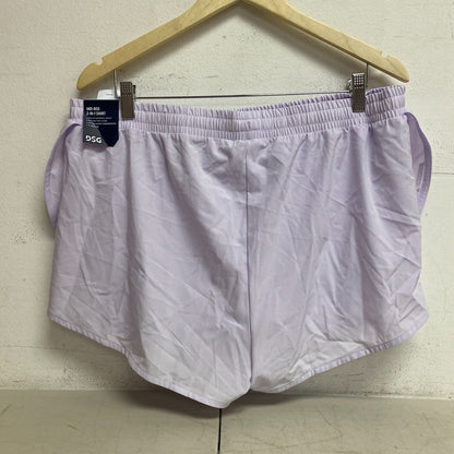 DSG Women's 3" Mid Rise 2-in-1 Short Woven Top Layer  Blooming Lilac DAW13201