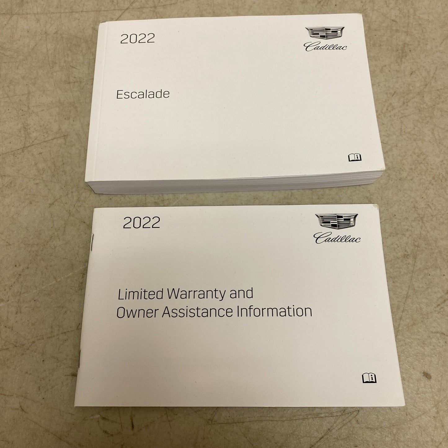 Cadillac 2022 Escalade Owners Manual and cloth with Wallet