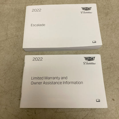 Cadillac 2022 Escalade Owners Manual and cloth with Wallet