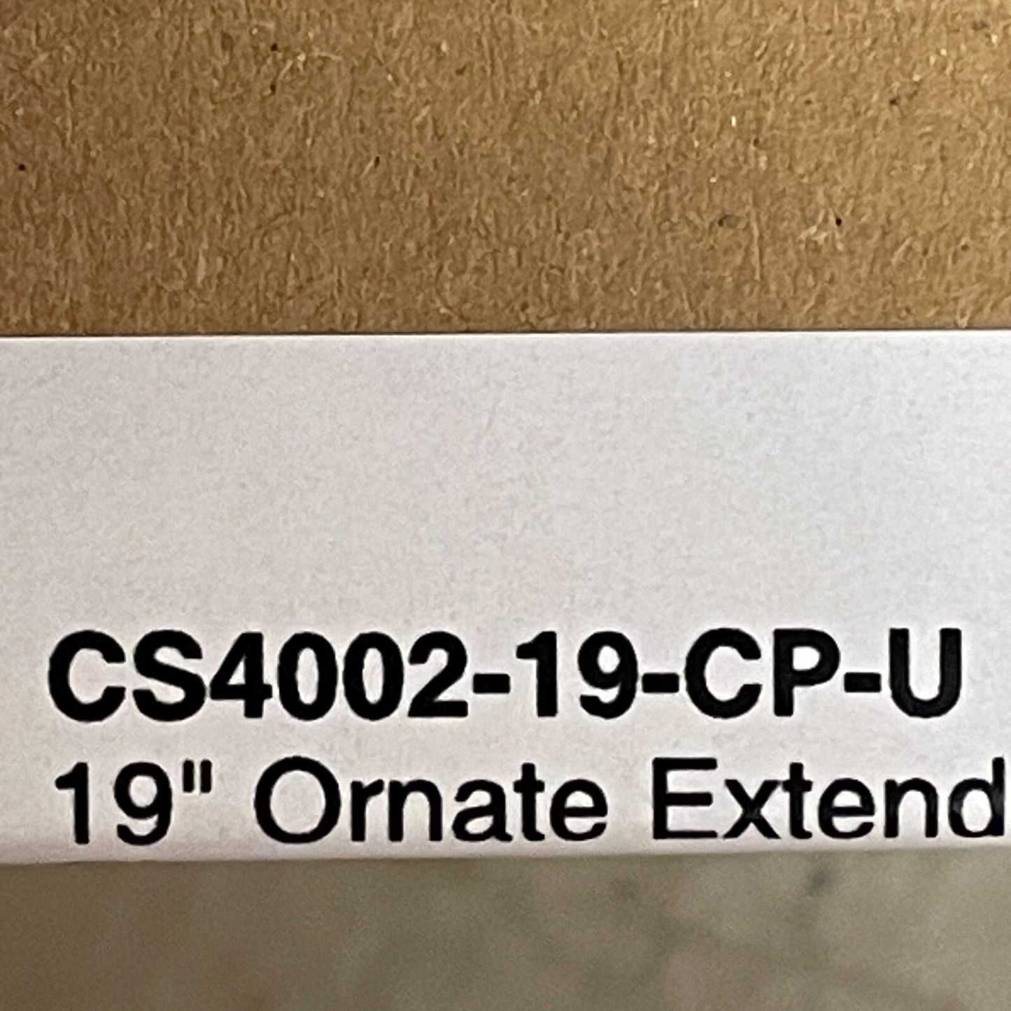 Signature Hardware 19" ORNATE EXTENDED SHOWER ARM WITH FLANGE-CHROME