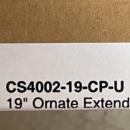 Signature Hardware 19" ORNATE EXTENDED SHOWER ARM WITH FLANGE-CHROME