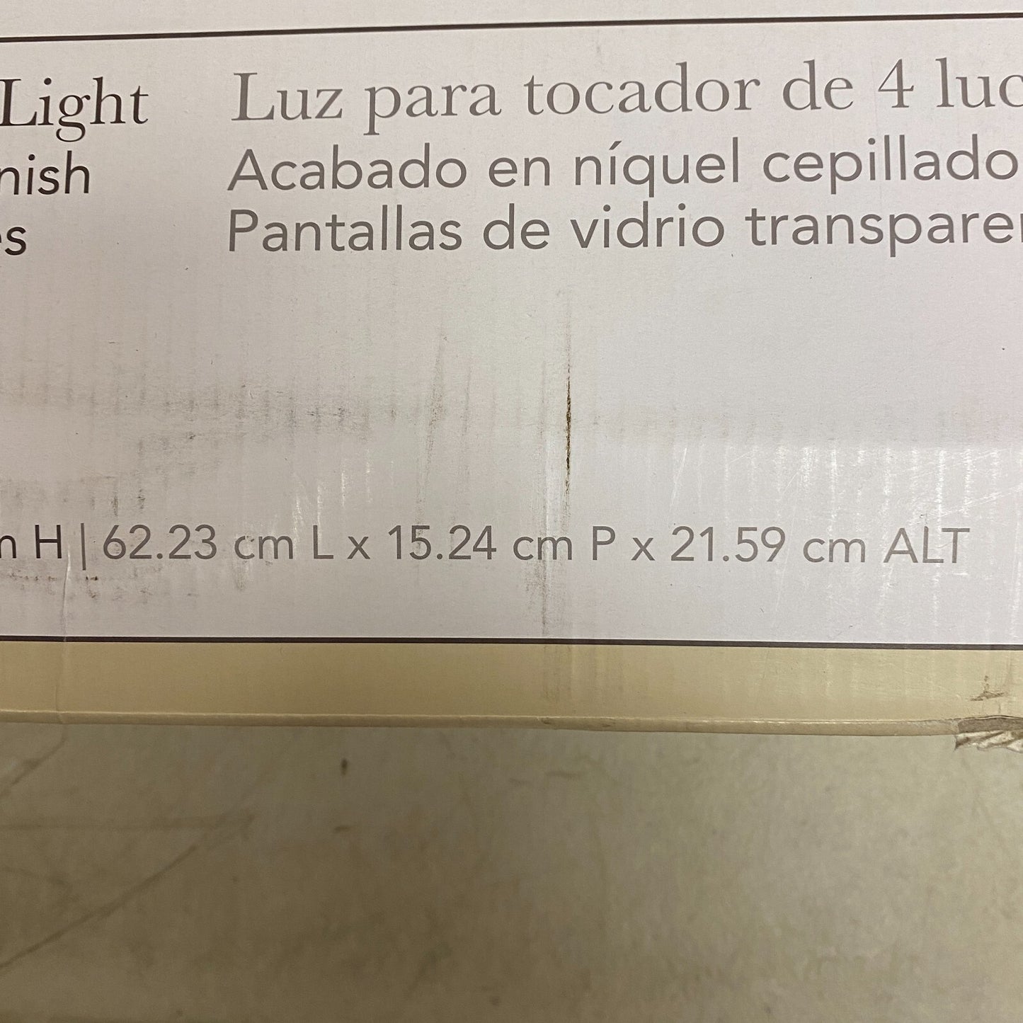 allen + roth Emeryson 4-Light Vanity Light Brushed Nickel Finish Clear Glass ...