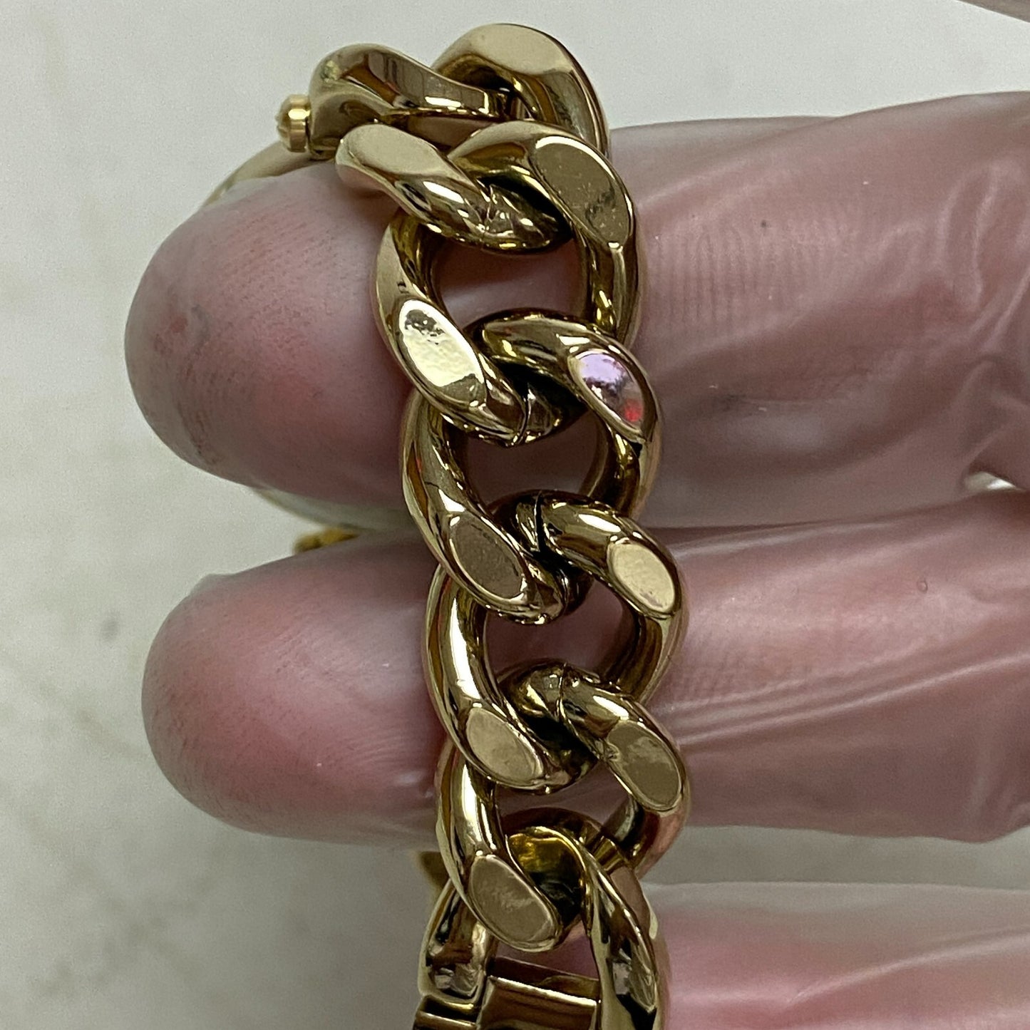 Armitron Women's Genuine Crystal Accented Chain Bracelet Watch, 75/5822GP