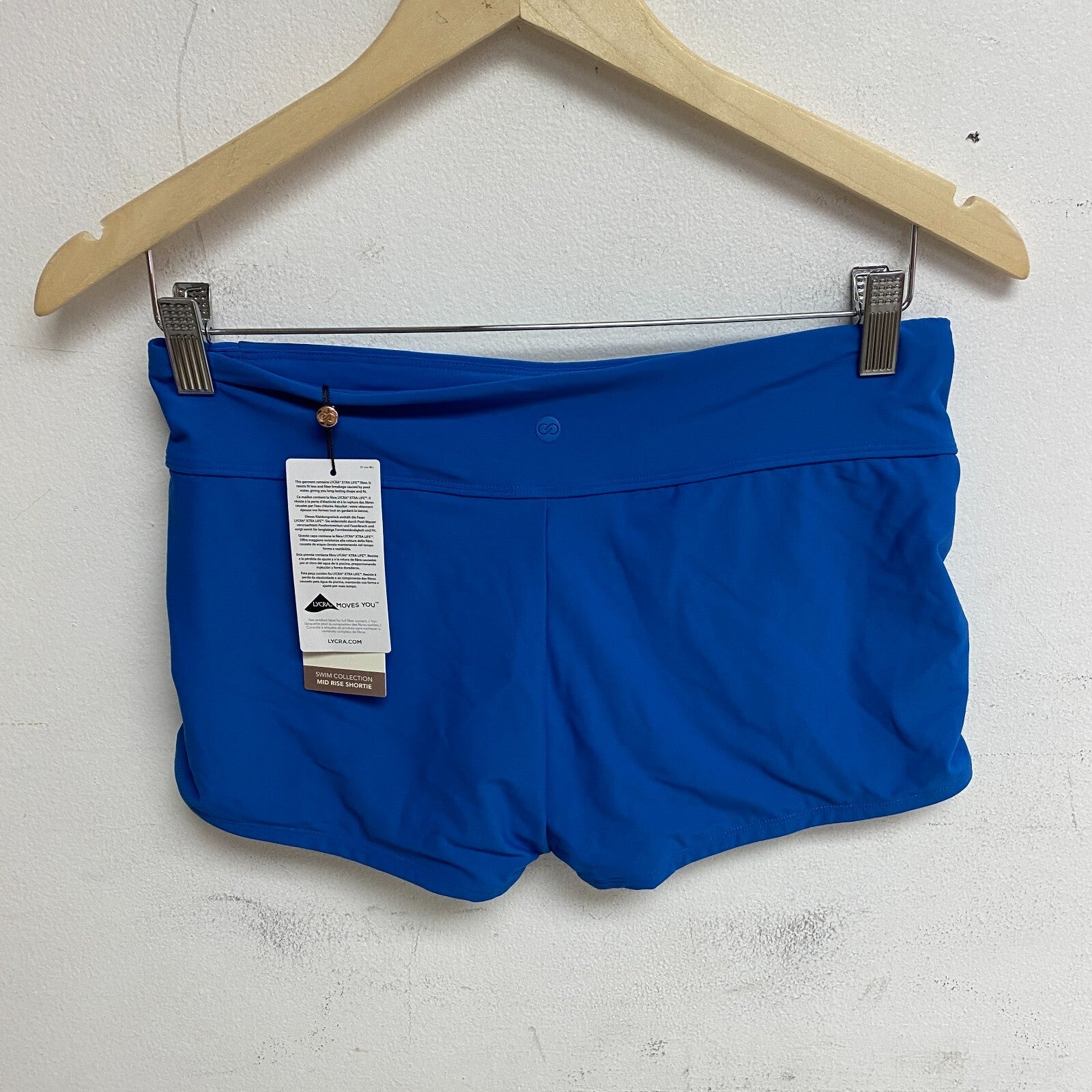 Calia Women's Swim Collection Mid Rise short Royal Blue WSA23501 Brand New!