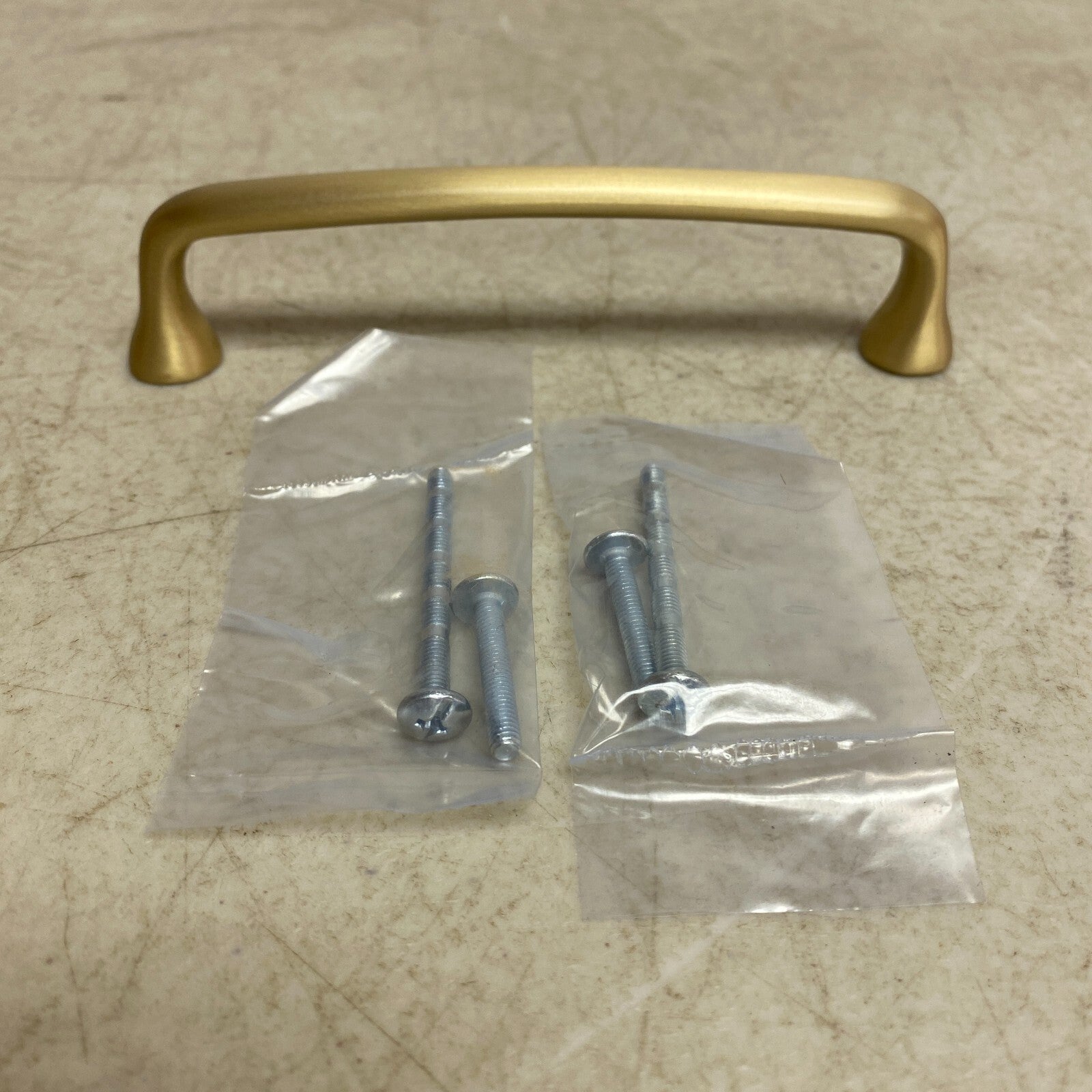 Signature Hardware 5-1/8" Orvin Brass Cabinet Pull - Satin Brass