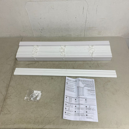 ALLEN + ROTH 2 IN ROOM DARKENING CORDLESS FAUX WOOD BLIND WHITE 29 IN X 64 IN