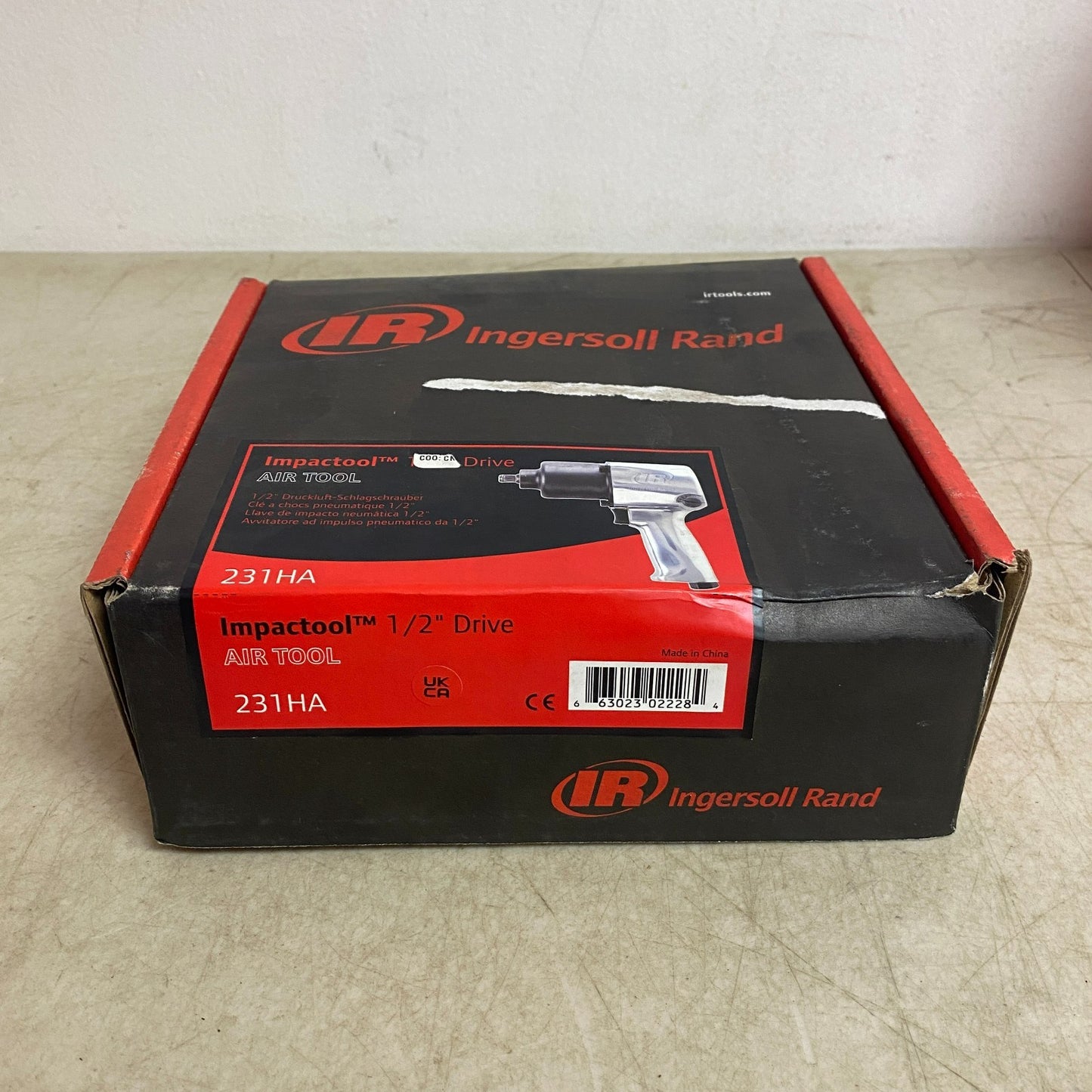 Ingersoll Rand Air Impact Wrench Super‑Duty ½″ Drive Air Tool Gray 231HA