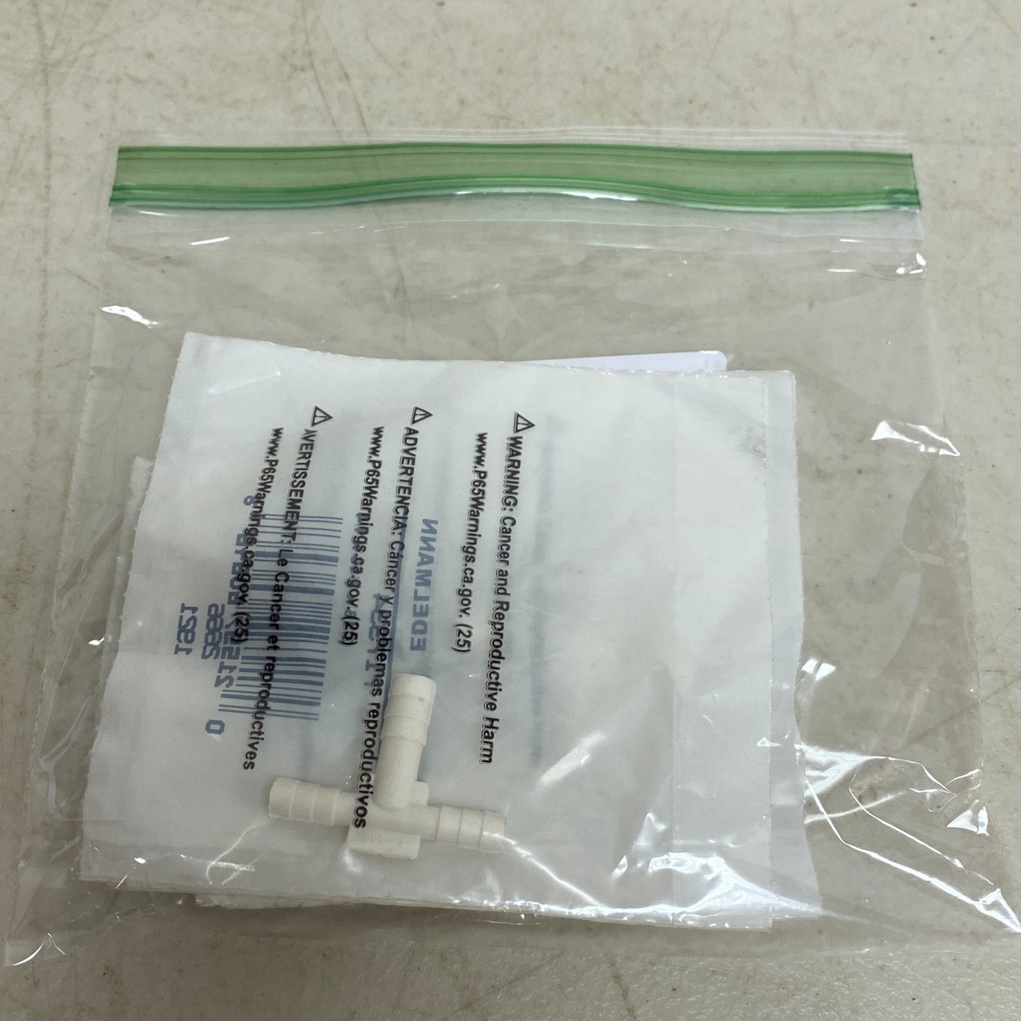 EDELMANN Plastic Vacuum Tee Fitting 5‑Pack 717334