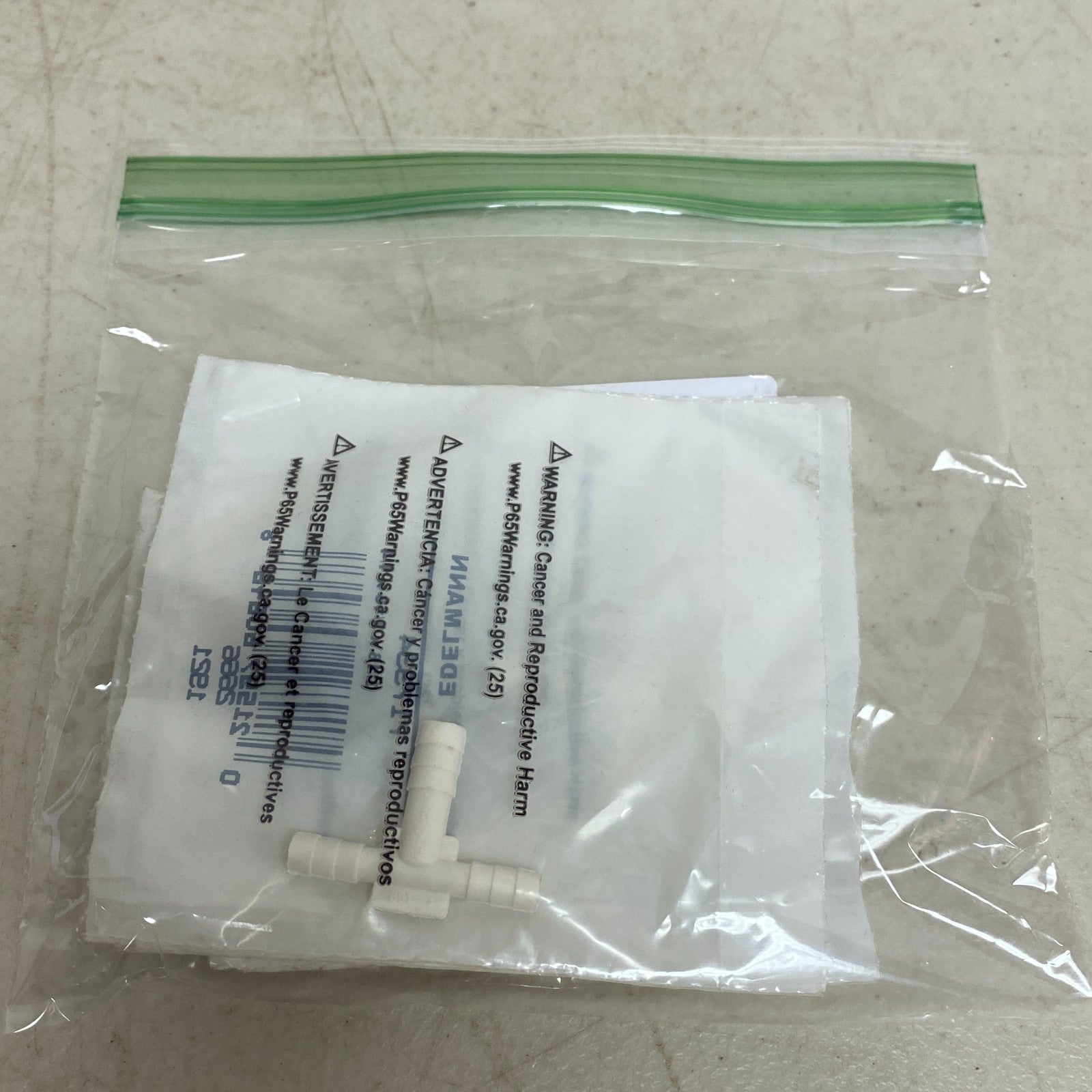 EDELMANN Plastic Vacuum Tee Fitting 5‑Pack 717334