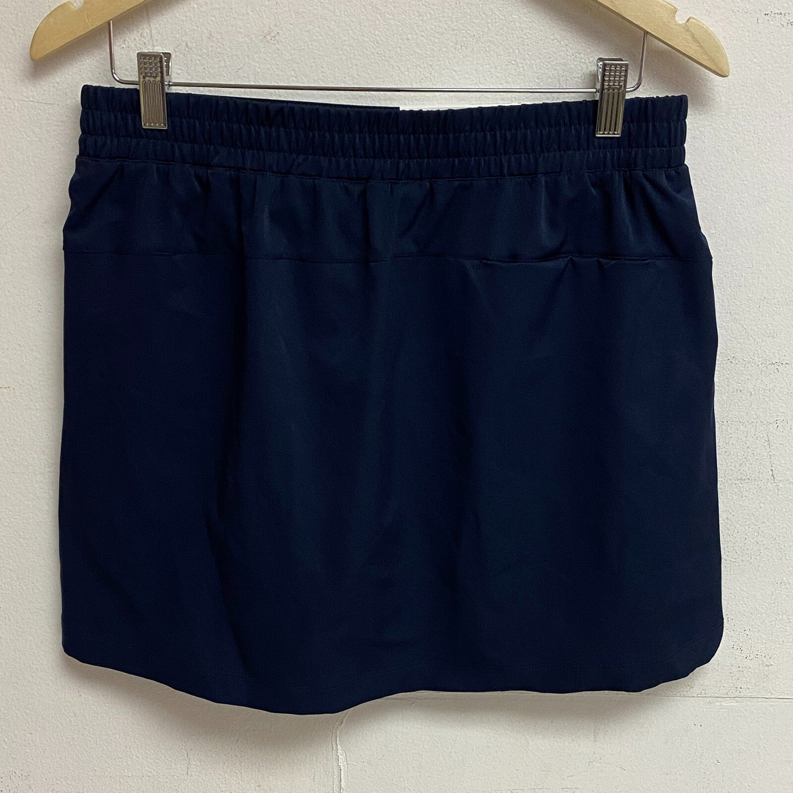 Lady Hagen Womens 16" Perforated Skort Dark Navy Solid Stylish Trendy WGH17432