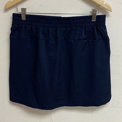 Lady Hagen Womens 16" Perforated Skort Dark Navy Solid Stylish Trendy WGH17432