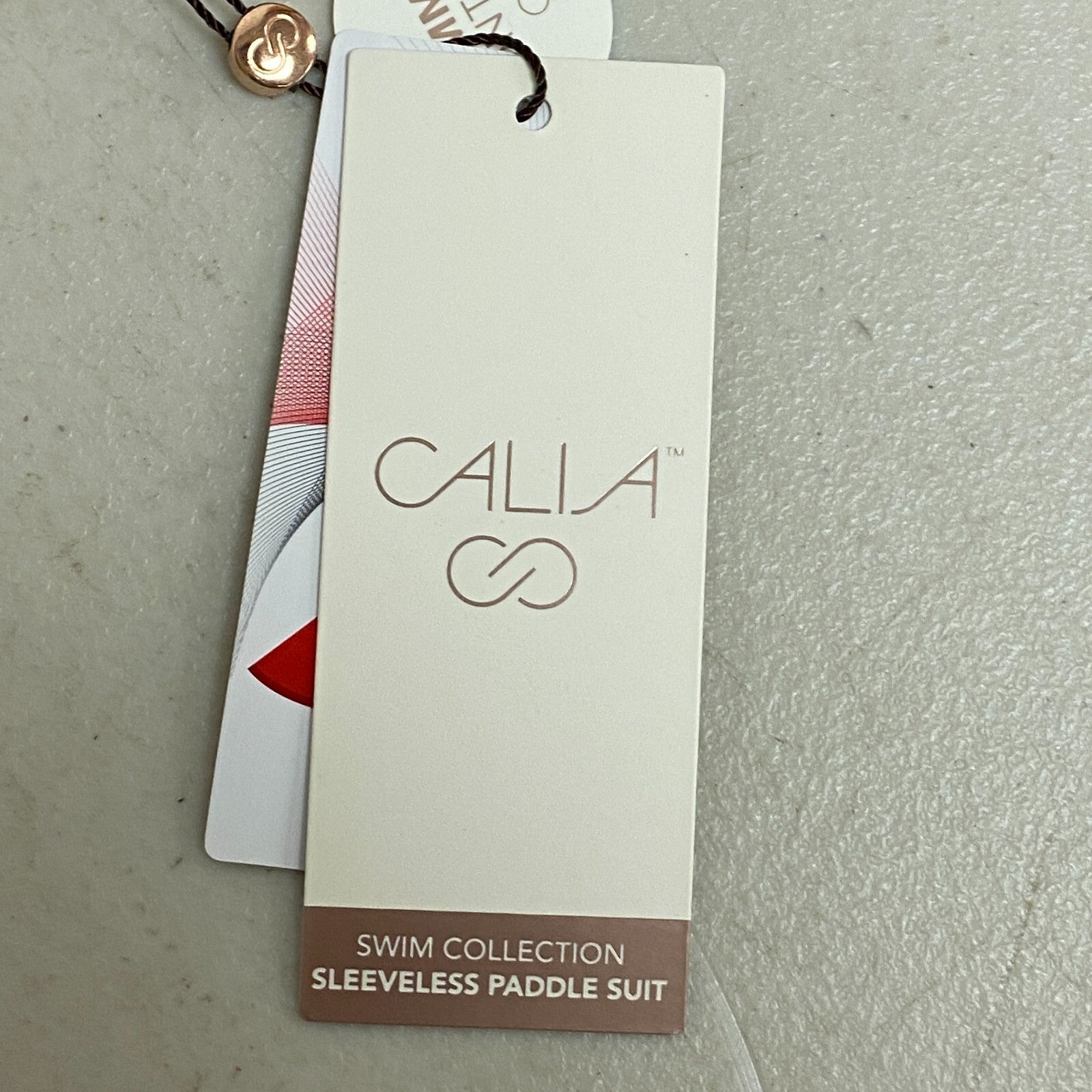 Calia Women's Swim Collection Sleeveless Paddle suit Wine WSA23112 Brand New!