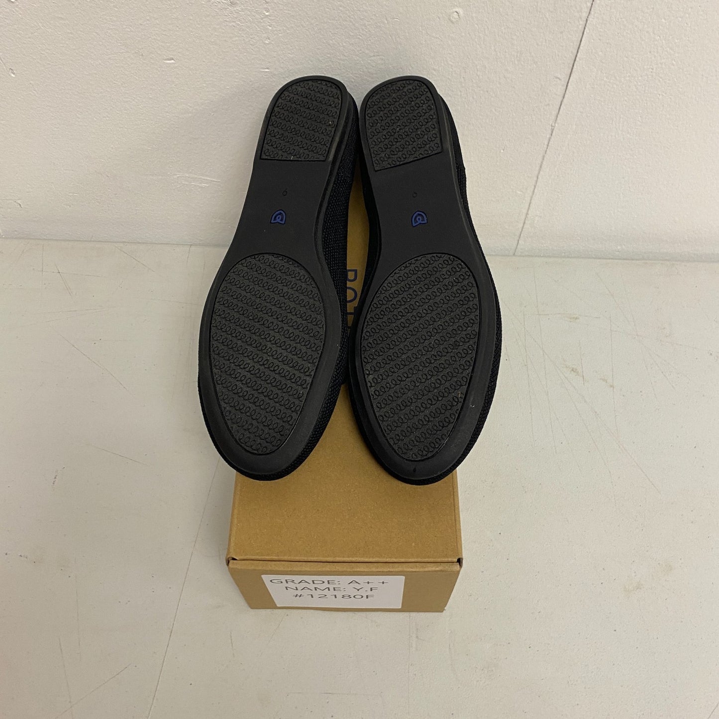Rothy’s The Flat Round-Toe Ballet Flat Black Solid 001‑112 Size 9