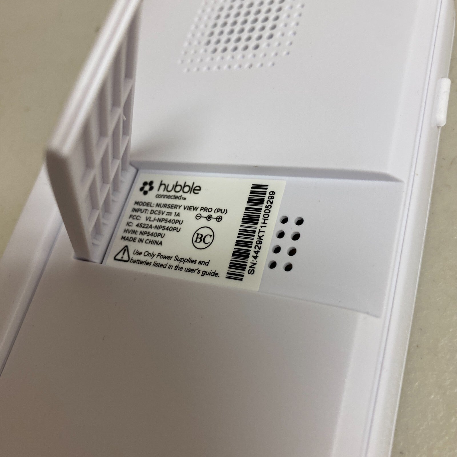 Hubble Connected Nursery View Pro 5" Video Baby Monitor Camera With Sounds