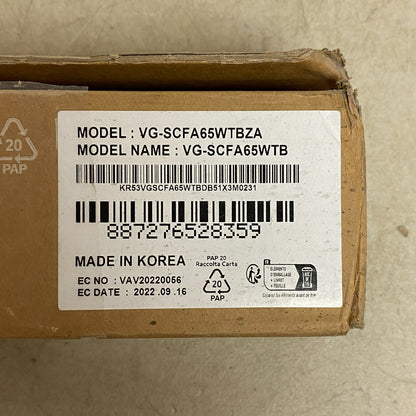 Samsung 65-inch The Frame Customizable Bezel Modern White (VG-SCFA65WTBZA, Model