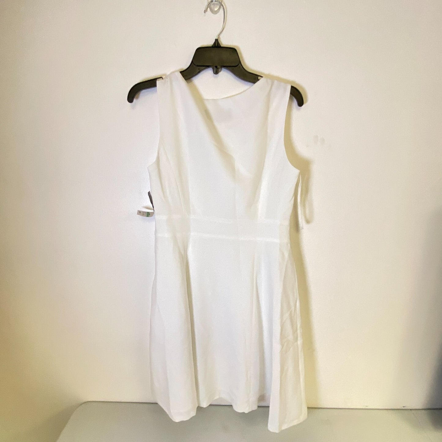 Black Label By Evan-Picone Sleeveless Fit+Flare Dress Size 8 Color Natural White