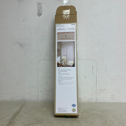 Allen+Roth 2in Room Darkening Cordless Faux Wood Blind White 23in X 42in