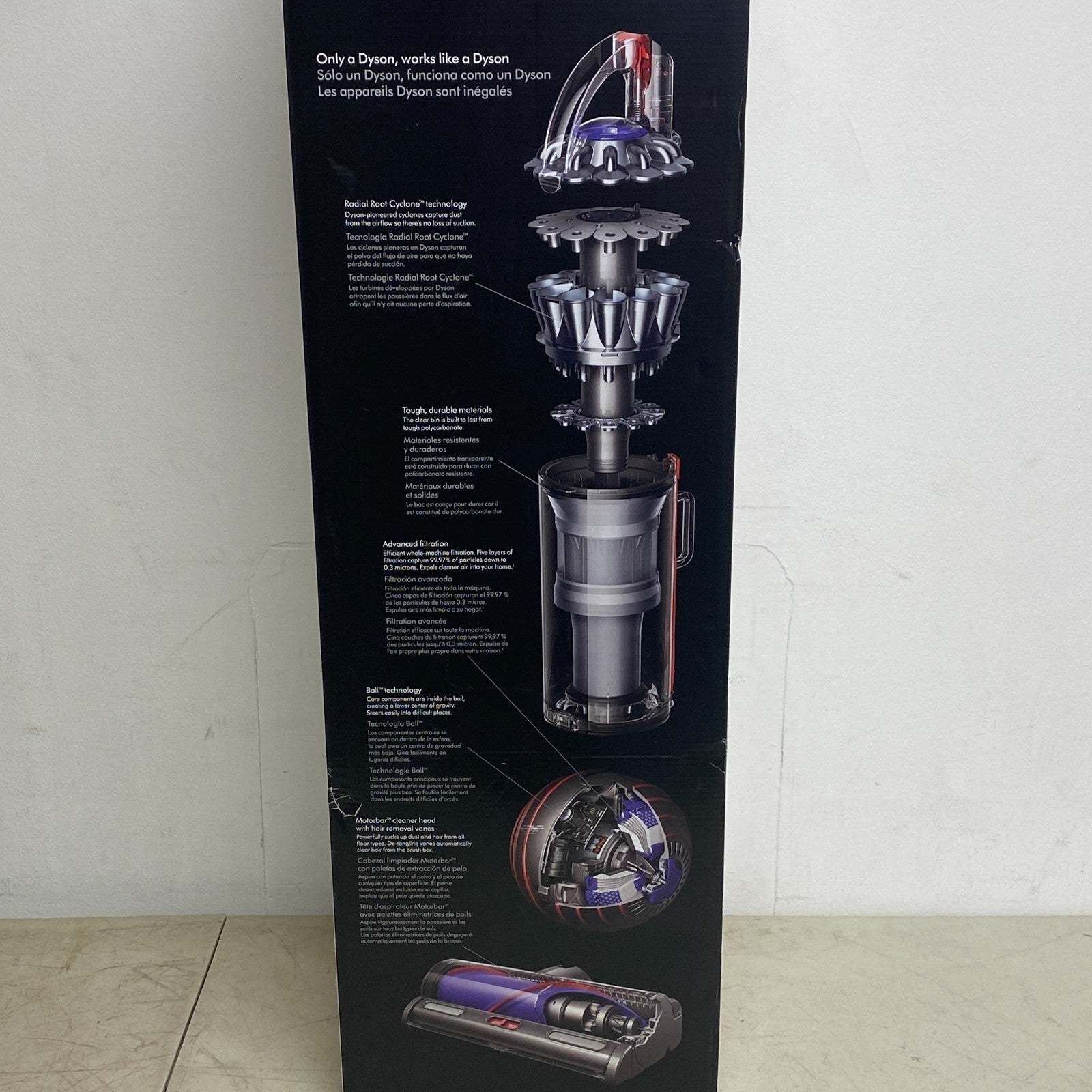 Dyson Ball Animal 3 Upright Vacuum Cleaner for Pet Hair Nickel/Silver 405866‑01