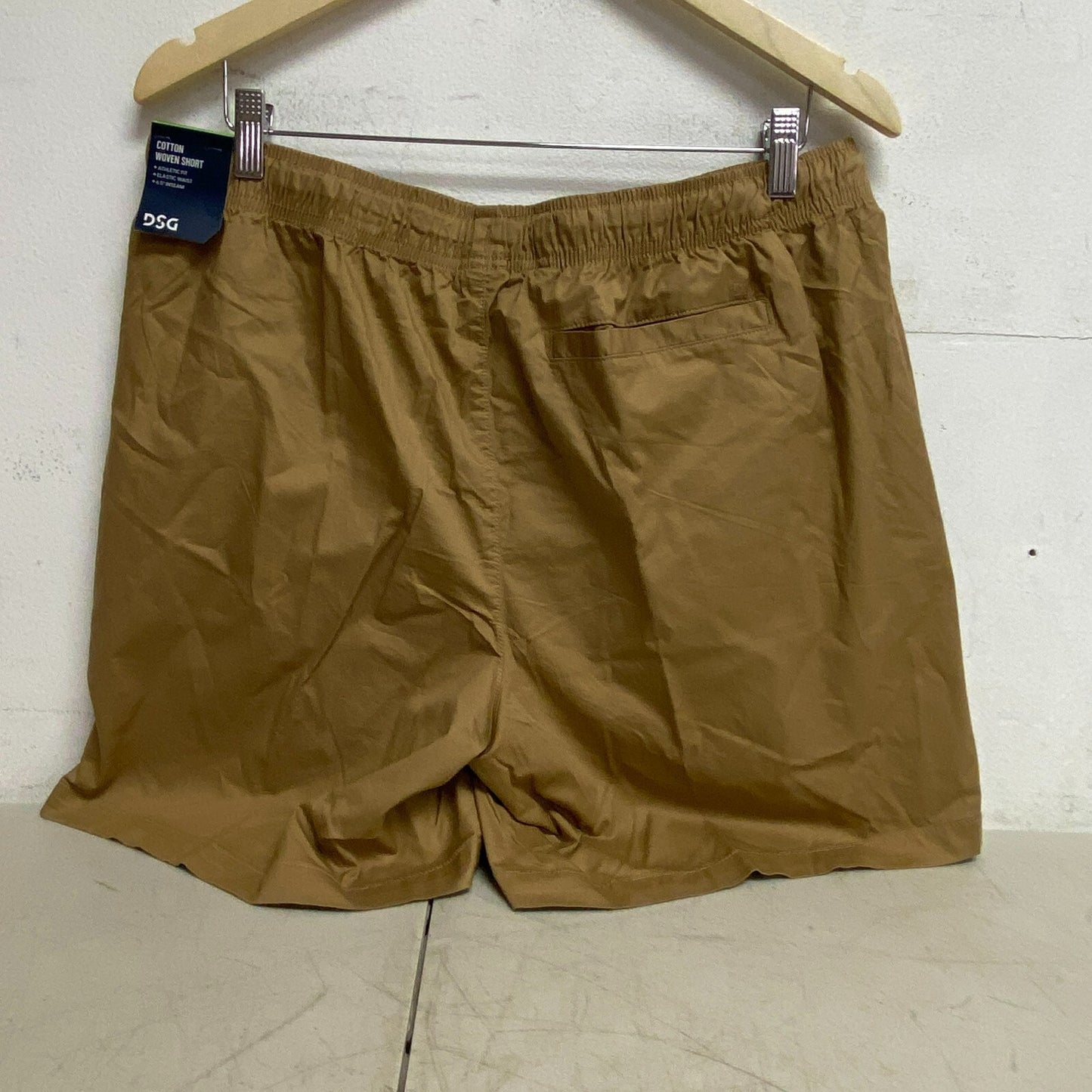 DSG Men's 6.5" Inseam Cotton Woven Shorts Sahara Sand Solid DAM22100 / DAM13135
