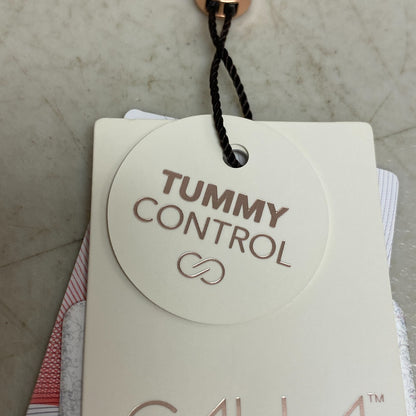 Calia Women's tummy Control Shirred Cut Out Floral One Piece Swimsuit Multi Palm